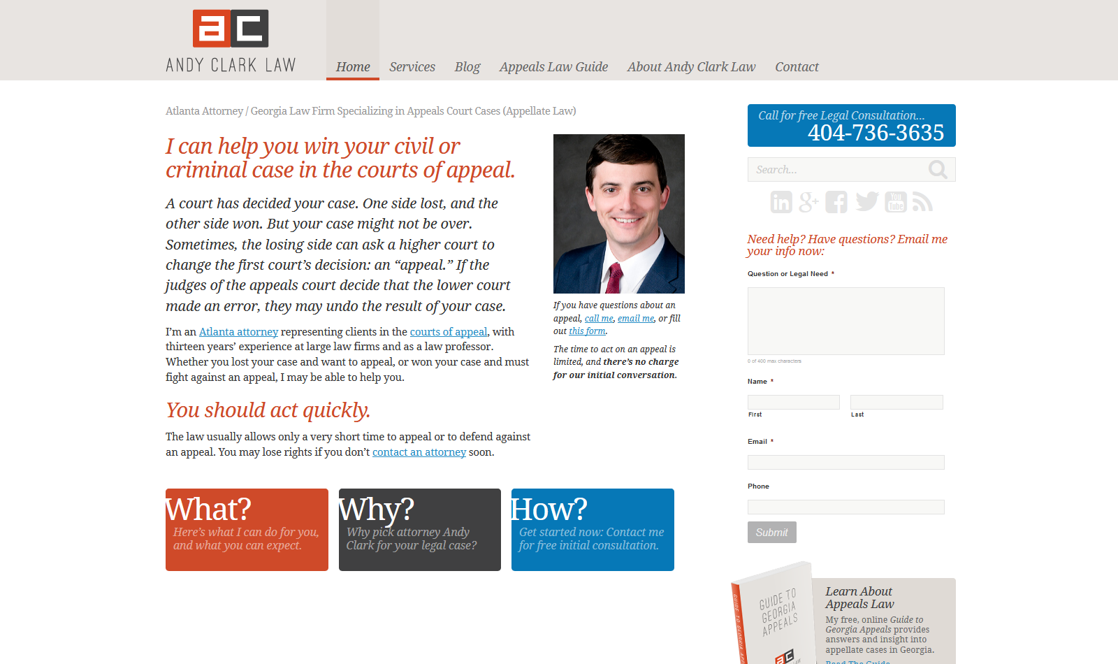 Atlanta Law Firm WordPress Custom Web Design